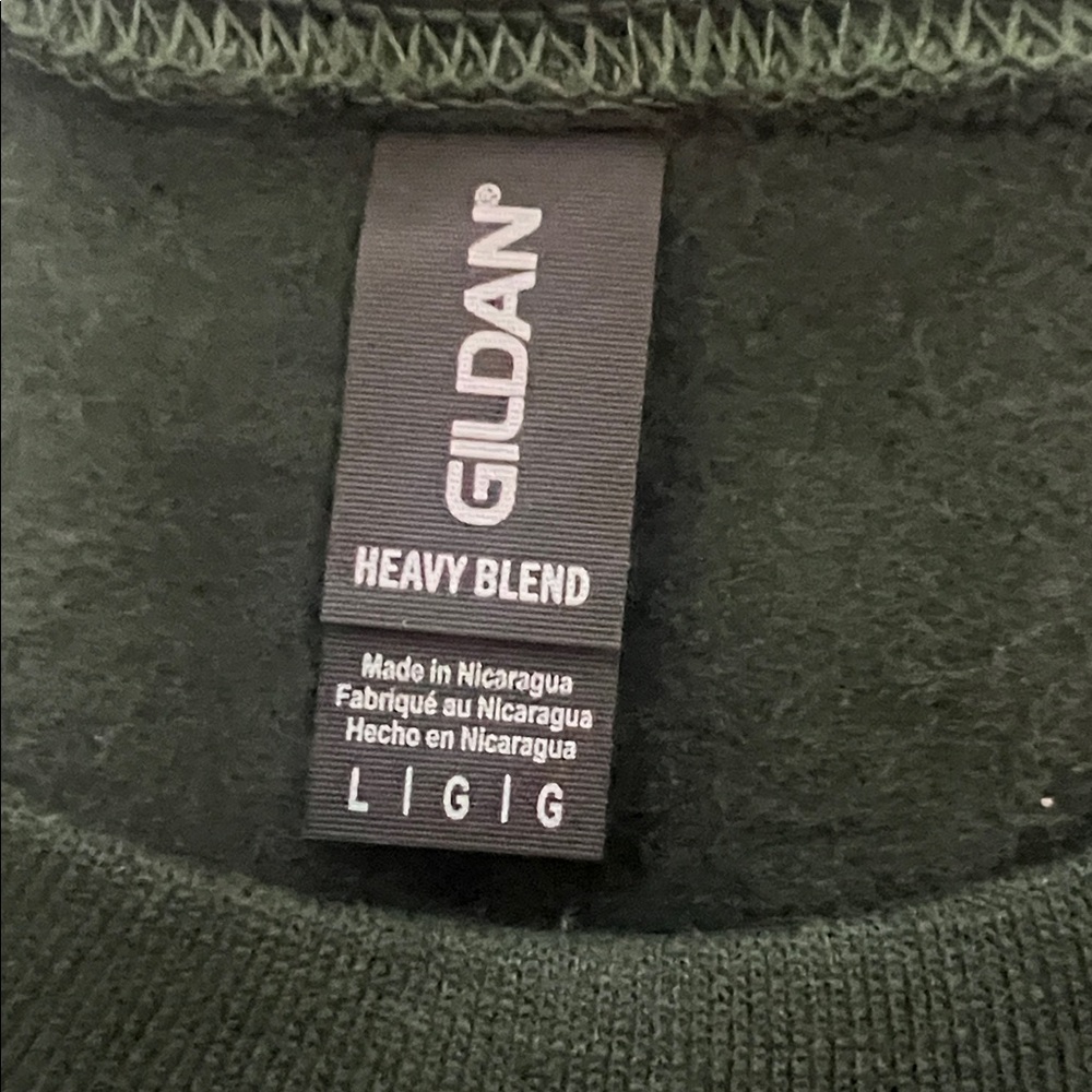 Green‎ Christmas Dog Lover Sweatshirt Sz Large - Picture 6 of 7